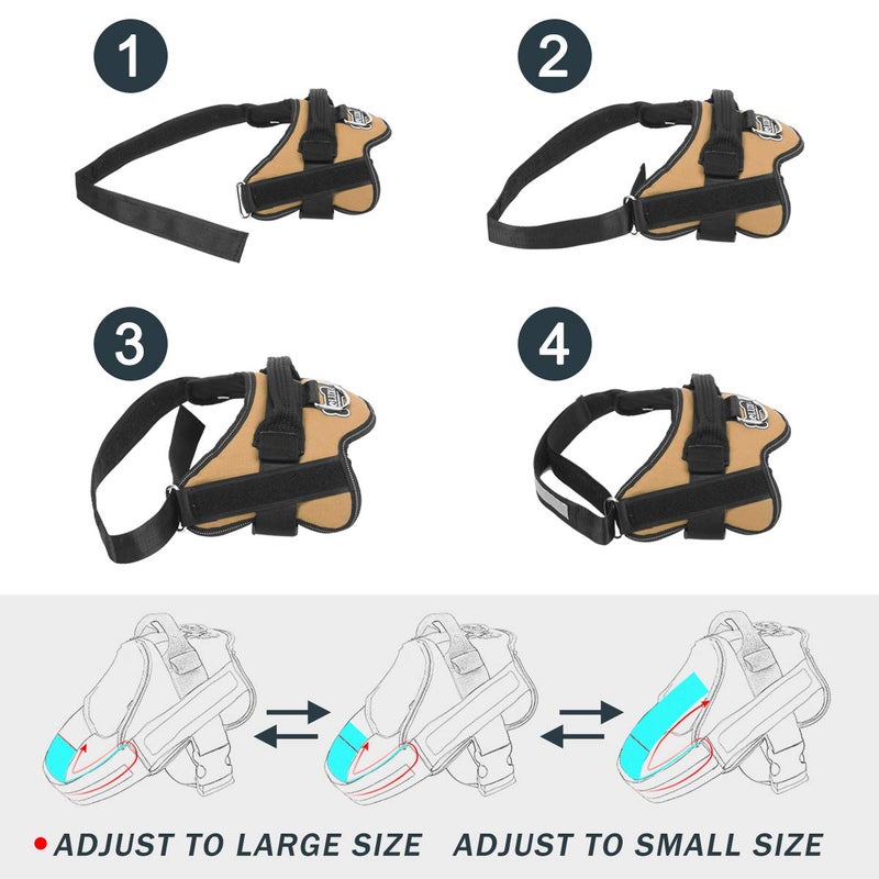Bolux Dog Harness, No-Pull Reflective Dog Vest, Breathable Adjustable Pet Harness with Handle for Outdoor Walking - No More Pulling, Tugging or Choking (Purple, M) - Image 3